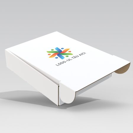 Cutie 340x240x120 mm cu autoformare albă personalizată