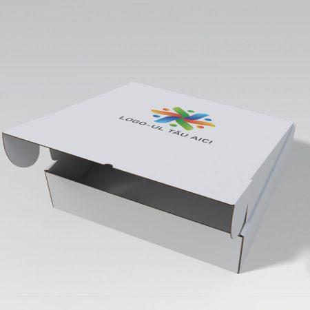 Cutie 400x350x100 mm cu autoformare albă personalizată